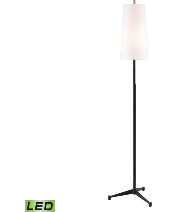 Matthias 65   High 1-Light Floor Lamp - Matte Black - Includes LED Bulb Fashion