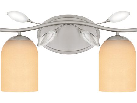 Ulysses Medium 2-light Bath Light Brushed Nickel Supply