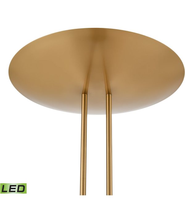 Marston 72   High 2-Light Floor Lamp - Aged Brass - Includes LED Bulb For Cheap