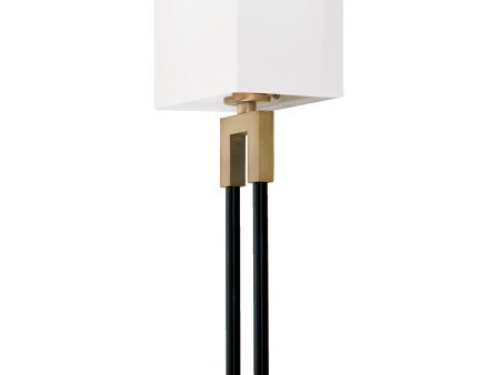 Bleeker 1-Light Sconce Aged Brass and Black Online Hot Sale