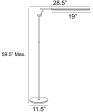 Tilla 1-Light Led Floor Lamp Silver Online Sale