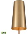 Matthias 65   High 1-Light Floor Lamp - Aged Brass - Includes LED Bulb Online now