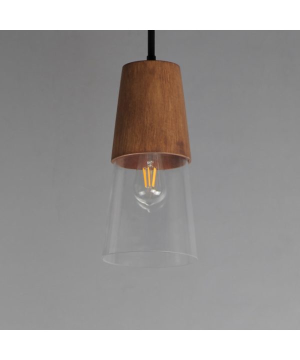 Carpenter 6.5 inch Mini Pendant Walnut   Black Online