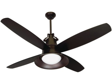 Union 1-Light Ceiling Fan (Blades Included) Oiled Bronze Gilded Discount