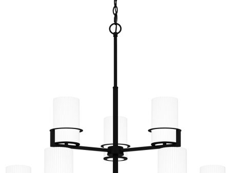 Seymour 9-light Chandelier Matte Black Sale