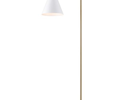 Tully 69   High 1-Light Floor Lamp - Matte White Online Sale