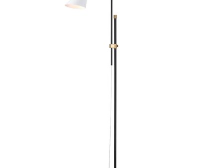 Taran 61   High 1-Light Floor Lamp - Matte White - Includes LED Bulb on Sale