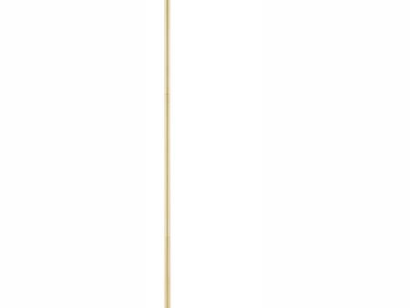 Lencho 1-Light Floor Lamp Gold Frost Glass Shade For Discount