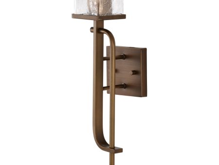 Terrace 1-Light Vanity & Wall Natural Brass Online Sale