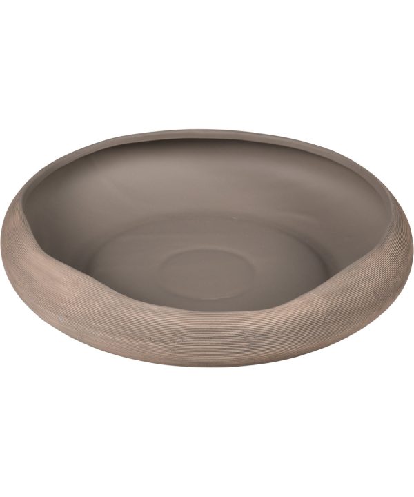 Bressan Centerpiece Bowl - Taupe Hot on Sale