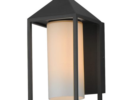 Aldous 1-Light Outdoor Sconce Black For Discount