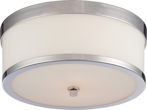 14 W Celine 2-Light Close-to-Ceiling Polished Nickel Discount