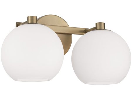 Ansley 2-Light Vanity Aged Brass on Sale