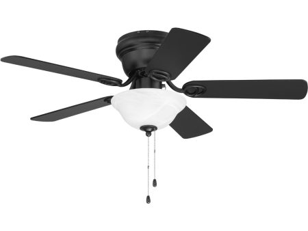 2-Light Ceiling Fan (Blades Included) Flat Black Sale