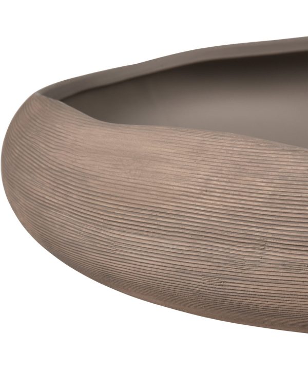 Bressan Centerpiece Bowl - Taupe Hot on Sale