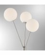 Lancy 3-Light 3-Light Floor Lamp Brushed Nickel Frost Glass on Sale