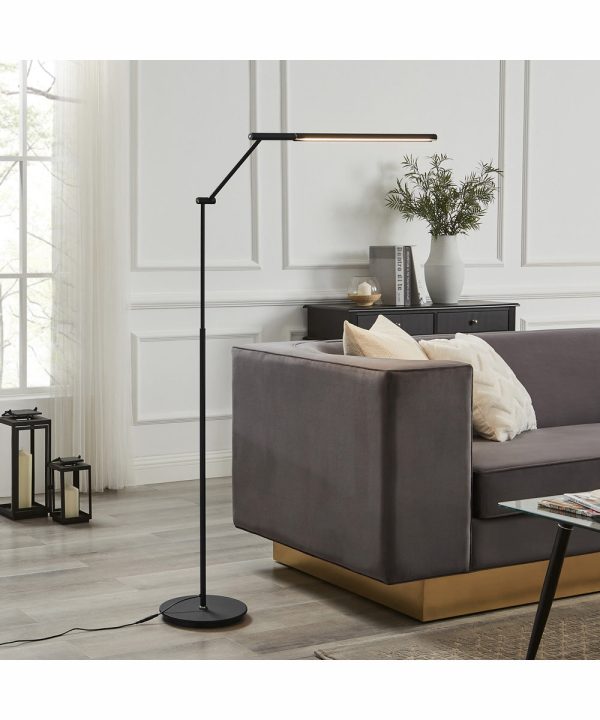 Tilla 1-Light Led Floor Lamp Black Fashion