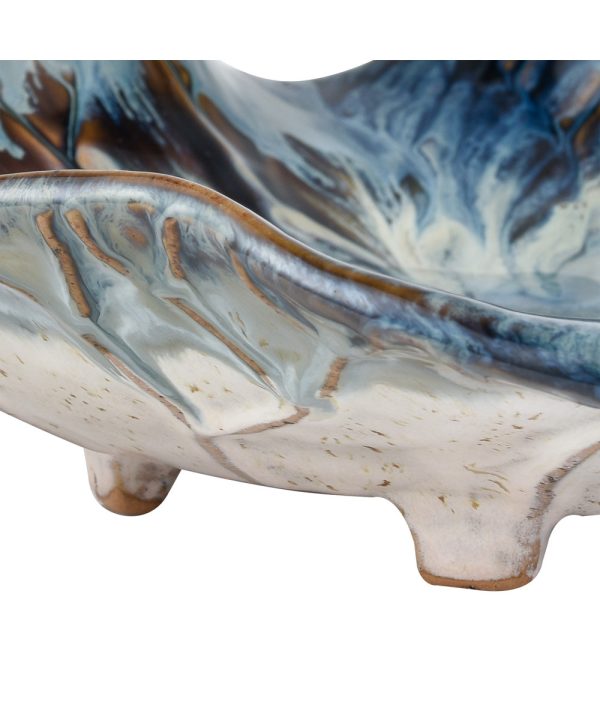 Mulry Charger - Prussian Blue Glazed Online now