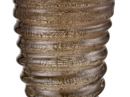 Metcalf Vase - Large Bubbled Brown Online now