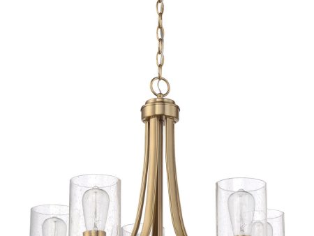 Bolden 5-Light Chandelier Satin Brass For Discount