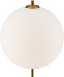 Orbital 69   High 1-Light Floor Lamp - Aged Brass Hot on Sale