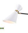 Taran 61   High 1-Light Floor Lamp - Matte White - Includes LED Bulb on Sale