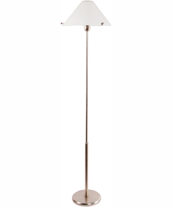 Slim Line 1-Light Metal Floor Lamp W. Glass Shade on Sale