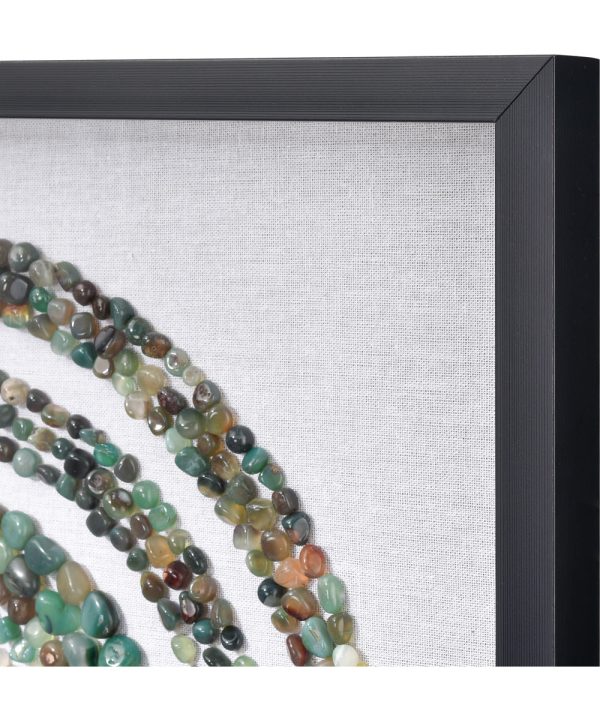 Agate Dimensional Wall Art - Green Online Hot Sale