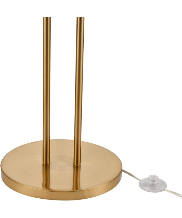 Marston 72   High 2-Light Floor Lamp - Aged Brass For Sale