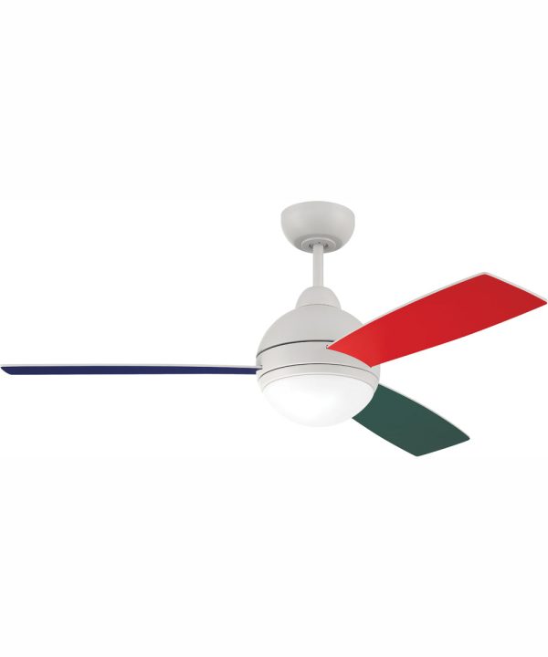 48  Keen 1-Light Ceiling Fan White Online Hot Sale