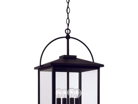 Bryson 4-Light Outdoor Hanging-Lantern Rain or Shine - Black Online