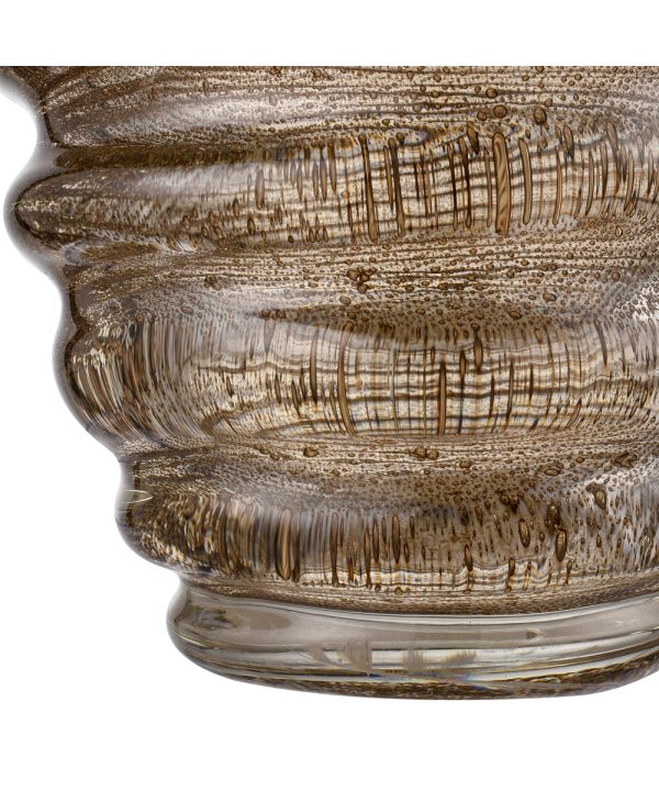 Metcalf Vase - Large Bubbled Brown Online now