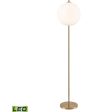 Orbital 69   High 1-Light Floor Lamp - Aged Brass - Includes LED Bulb Supply