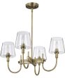 Brookside 4-Light Chandelier Vintage Brass Online