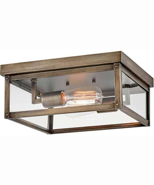 Beckham 2-Light Medium Flush Mount in Burnished Bronze Online