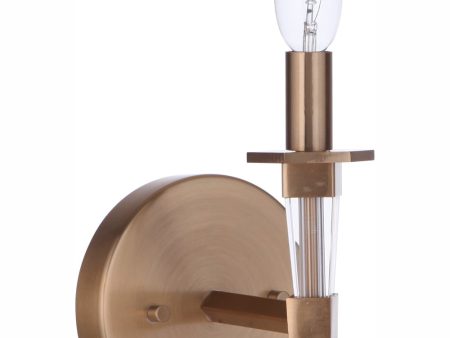 Tarryn 1-Light Wall Sconce Satin Brass Sale