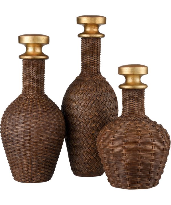 Duin Bottle - Set of 3 Brown Sale