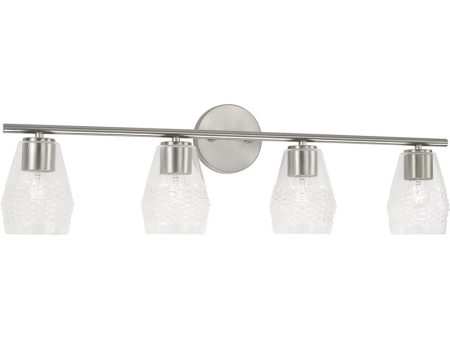 Dena 4-Light Vanity Brushed Nickel Supply