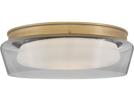 Demi LED-Light Medium Flush Mount in Heritage Brass For Cheap