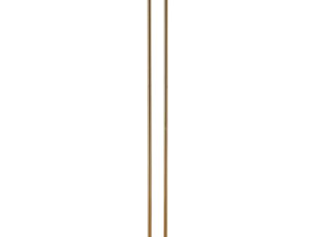 Marston 72   High 2-Light Floor Lamp - Aged Brass For Sale