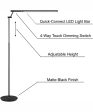 Tilla 1-Light Led Floor Lamp Black Fashion