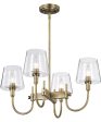 Brookside 4-Light Chandelier Vintage Brass Online