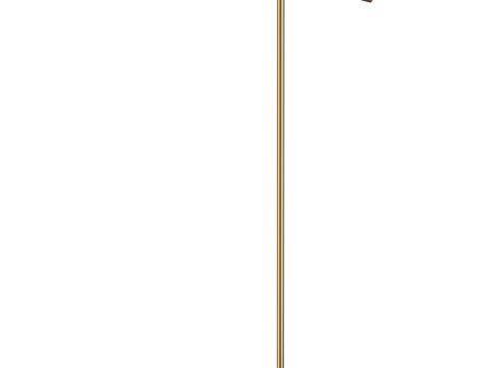 Orson 71   High 1-Light Floor Lamp - Satin Brass on Sale