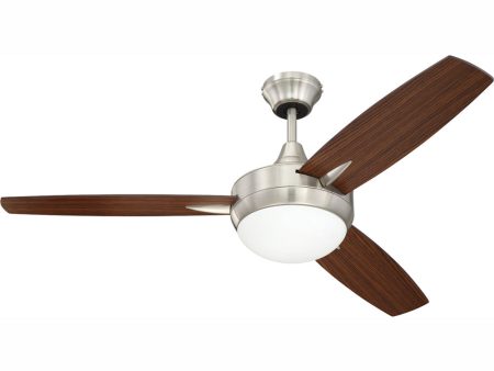 48  Targas 48  1-Light Ceiling Fan Brushed Polished Nickel For Discount