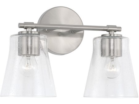 Baker 2-Light Vanity Brushed Nickel Online