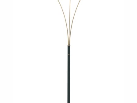 Tanko 1-Light 3-Light Metal Floor Lamp Antique Brass Black Online Sale