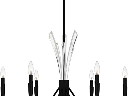 Cecily 6-light Chandelier Matte Black For Discount