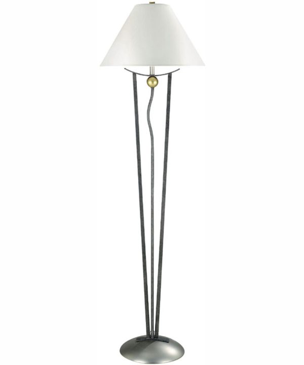 Oz 1-Light Floor Lamp With White Fabric Shade Online Sale