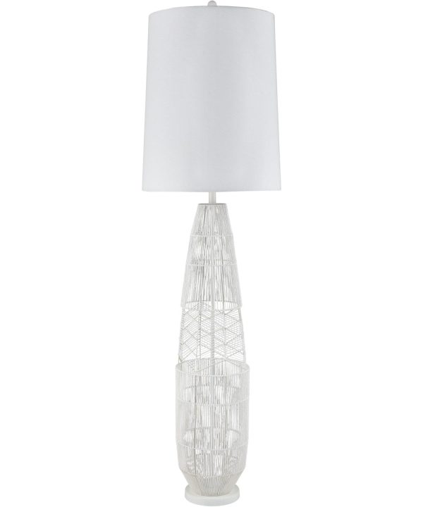 Husk 63   High 1-Light Floor Lamp - White Discount