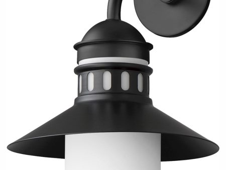 Admiralty 1-Light Outdoor Wall Sconce Black Online Sale